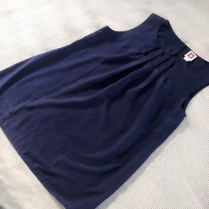 ANNE KLEIN Hollow Out Sleeveless Blouse